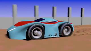 Vector Blur Test Race Car - A Blender Animation (DEMO)