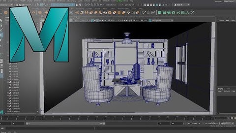 Autodesk Maya | Interior design Modelling | Part -2 | #interiordesign #3dmodeling