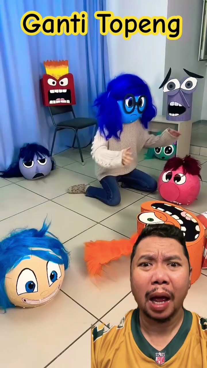 GAGAL GANTI TOPENG DONG!!!?? #humor #funny #memes #insideout2