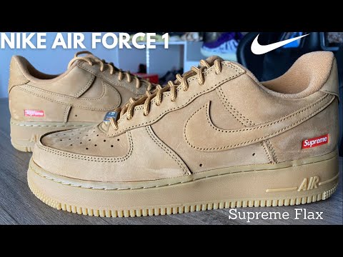 Nike Air Force 1 Low SP Supreme Wheat Review/On-Feet!!! 