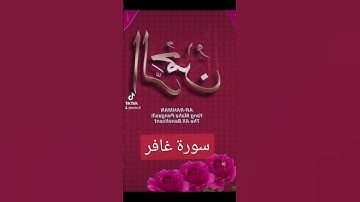 سورة غافر #حالات_واتس #فولو #لايك #دعاءمستجاب # قران#quran