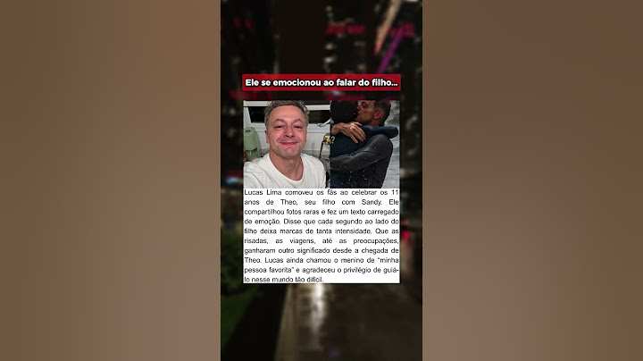 Lucas Lima se emociona ao celebrar os 11 anos do filho com Sandy: “Minha pessoa favorita”