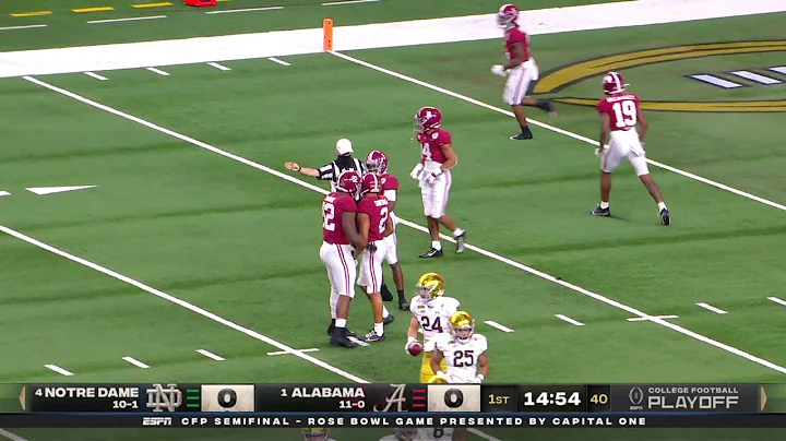 Josh Jobe HUGE HIT To Kickoff The Rose Bowl!!!