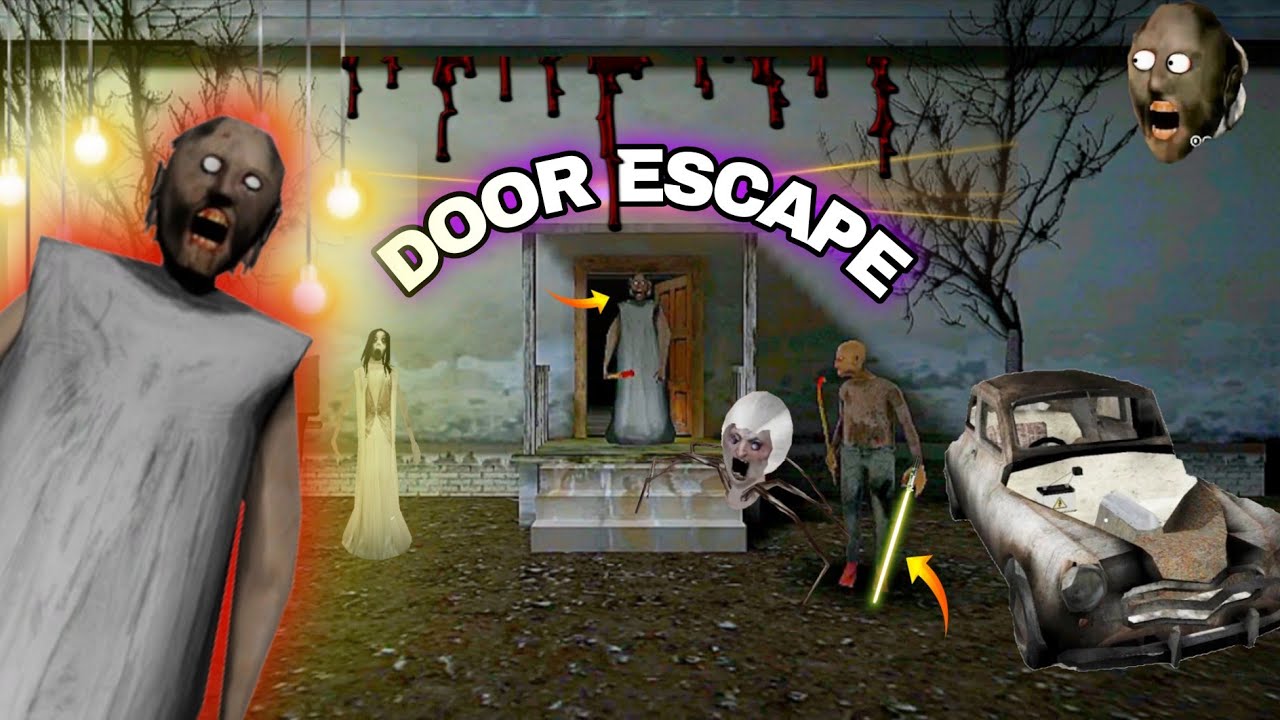 DOOR ESCAPE GRANNY GRANDPA HOUSE FULL HORROR UNOFFICIAL GAMEPLAY - YouTube