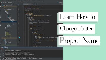 2. How to change the Flutter project name