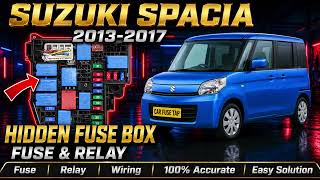 Suzuki Spacia 1G Fuse Box Diagram and Relay Location 2013-2017