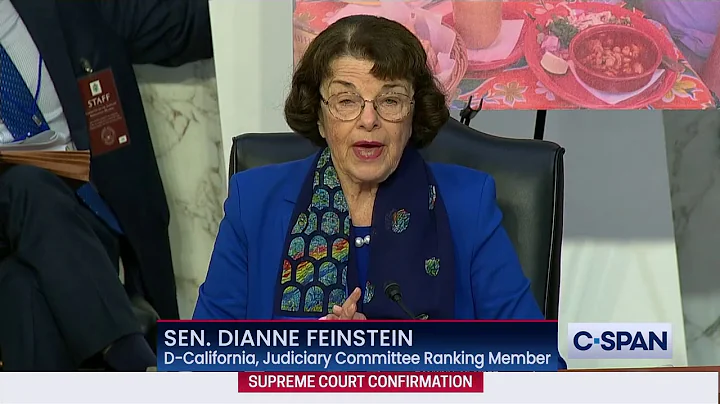 Sen Dianne Feinstein Full Opening Statement at Con...