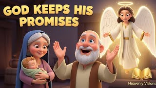 God Keeps His Promises | Zechariah and Baby John | Kids Bible Story 🌟📖