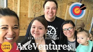 Throwing Axes In Nashville Tennessee ⛏⛏⛏⛏ #axeventures #bullseye