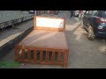 Saagwan wood single bed  teak wood bed  single bed
