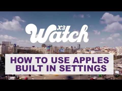 How to use Apple's iOS restrictions and X3watch together.