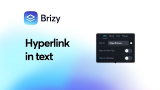 learn to add hyperlinks to text with brizy site builder!