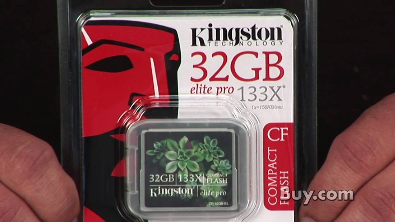 Kingston 32GB CompactFlash Elite Pro 133X YouTube