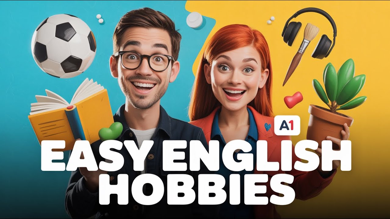 Hobby Talk: Simple Words for Fun Activities | English listening and vocabulary practice (A1)