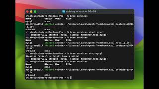 How to check for services or databases and start them with Homebrew?
