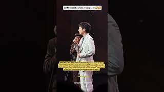 Mew scolding fans in his speech 🤣🥰 #mewsuppasit #alwaysmew #mewlions #love #cute #fans #viral#shorts