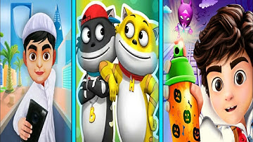 Street Rush : Dash Runner Games VS النحشة Run VS Honey Bunny Ka Jholmaal Gameplay