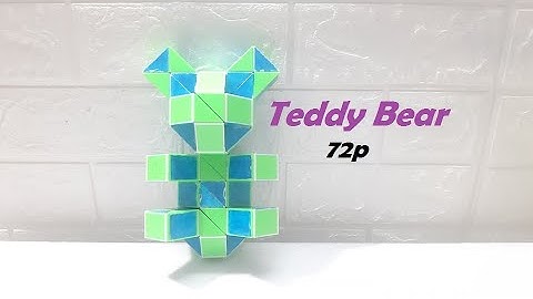 Magic Snake Puzzle or Xếp Hình Rắn 72 Pieces - Teddy Bear