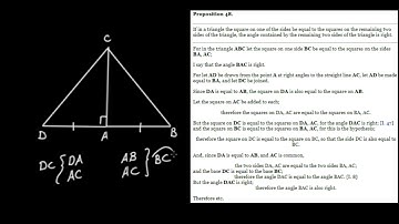Pythagorean Theorem Converse: Euclid