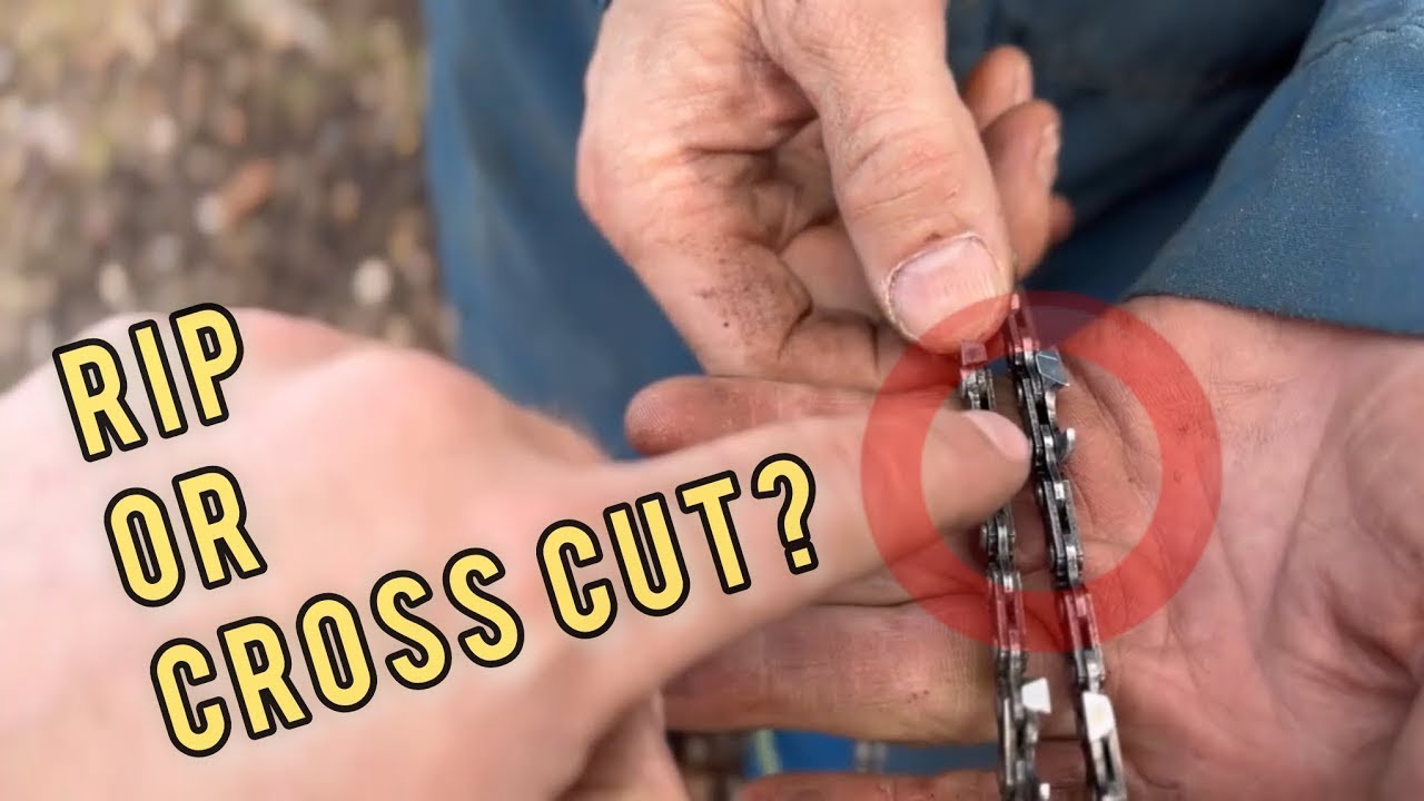 Chainsaw Milling, Which Is Better: Rip Chain or Cross Cut Chain? - YouTube