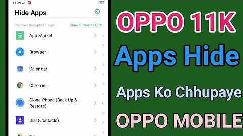 How To Hide Apps In Oppo A11k | Oppo A11k Me Apps Hide Kaise Kare | Oppo A11k Hide Apps