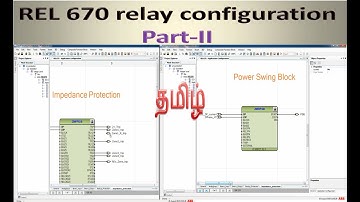 REL 670 Relay Configuration Part-II | Distance relay Configuration Part-II in tamil