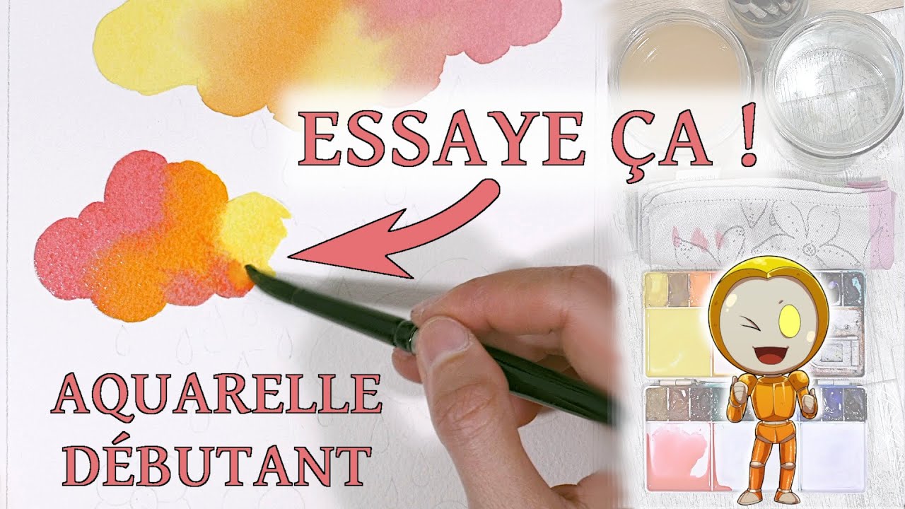 Fusions de couleurs à l'aquarelle