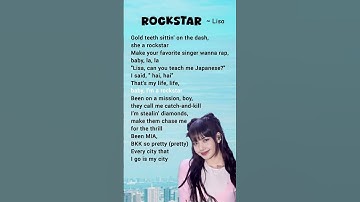 Thumbnail of Lisa - Rockstar (lyrics) #lisa #blackpink #kpop #music #rockstar