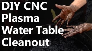 Plasma Water Table Clean Out and Maintenance