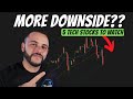 5 Tech Stocks Most Susceptive To MORE DOWNSIDE | Technical Analysis