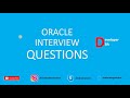 Oracle Interview Questions For Freshers & Experienced | Part -1 | Tamil | Developer & DBA