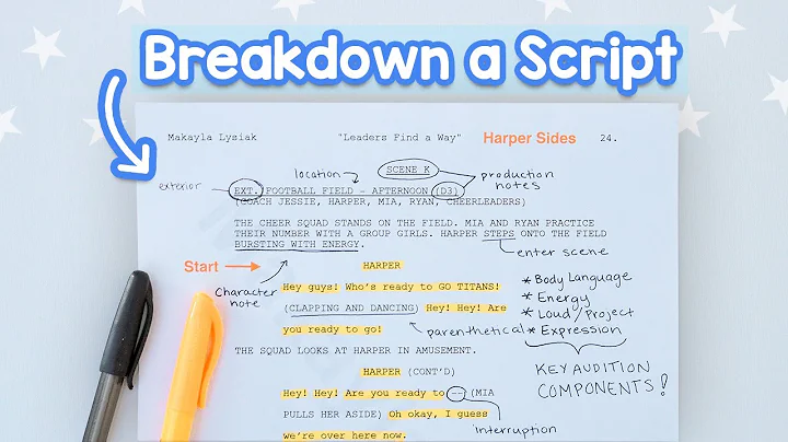 How to Analyze a Script for an Audition! (Breakdown, Read + Acting Tips) - DayDayNews