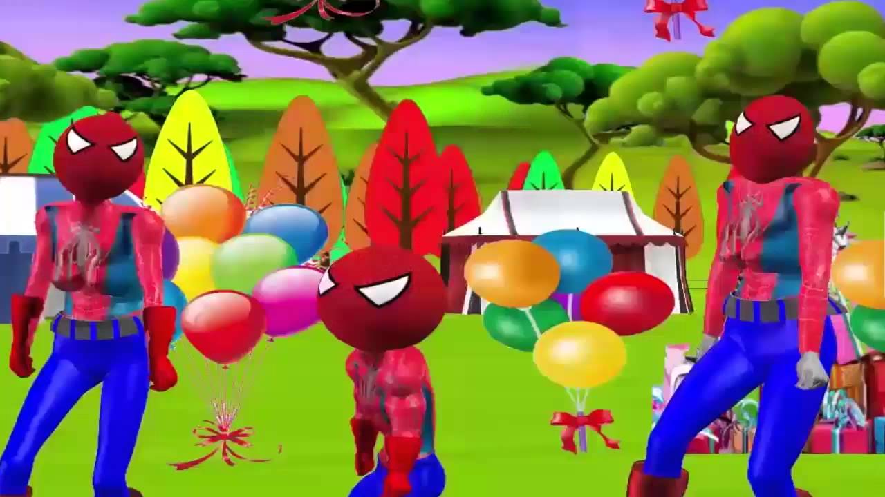 spiderman cartoons for kids happy birthday song children youtube