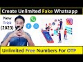 Create a Fake Whatsapp account | How to get second number for WhatsApp