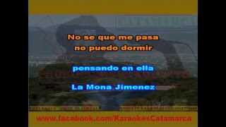 Video thumbnail of "La Mona Jimenez   Se fue  ( karaoke ) (PRODUCCIONES ROBERTO)"