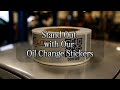 Oil Change Stickers - Custom Logo & Text - Durable & Waterproof | McAuley Labels