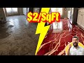 Ugly Floor to Luxury Marble for $2/SqFt | DIY Epoxy! #YouTube #viralvideo 