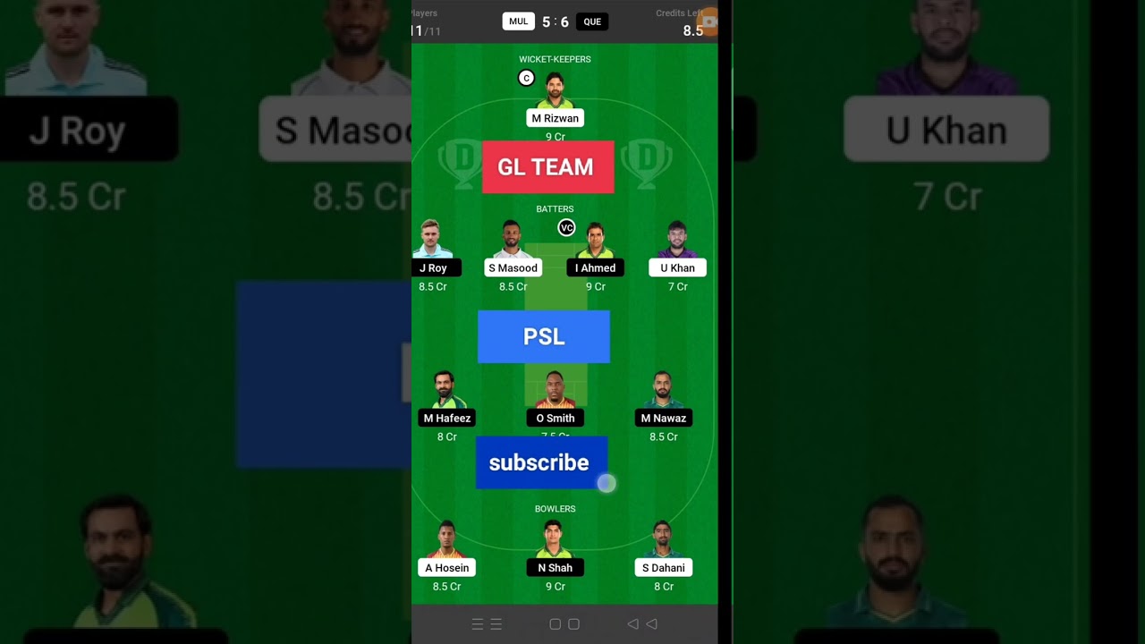 MUL VS QUE DREAM11 TEAM PREDICTION TODAY