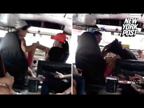 Bus driver’s wife explodes when she catches mistress riding on his lap