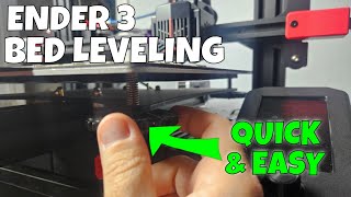 How To Level An Ender 3 Print Bed | Quick Easy Tutorial | #3dprinting
