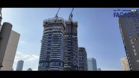 Facade Panel Installation with Tower Crane
