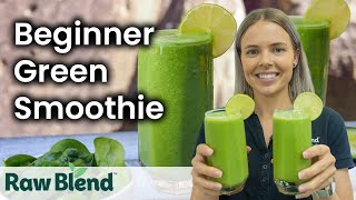 How to make a Beginner Green Smoothie in a Vitamix Blender! | Recipe Video