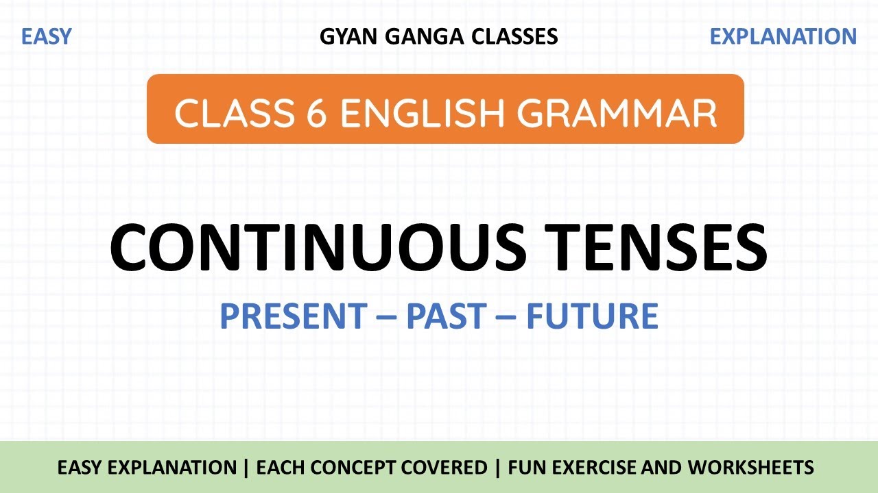 English Grammar Worksheets For Class 6 Tenses Present Continuous