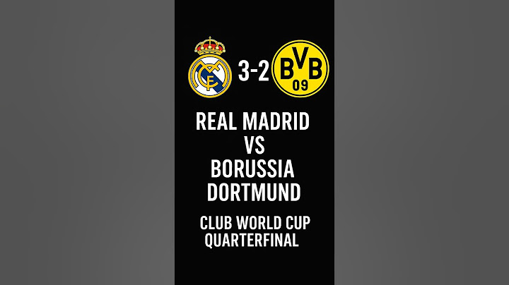 Real Madrid vs Borussia Dortmund 3-2 Thriller! | Club World Cup 2025 Highlights
