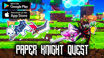 Paper Knight Quest Gameplay - RPG Android iOS