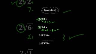 Square Root Trick 🔥 Fast Mental Math Method | codematrixvishal #mathtrick #shorts