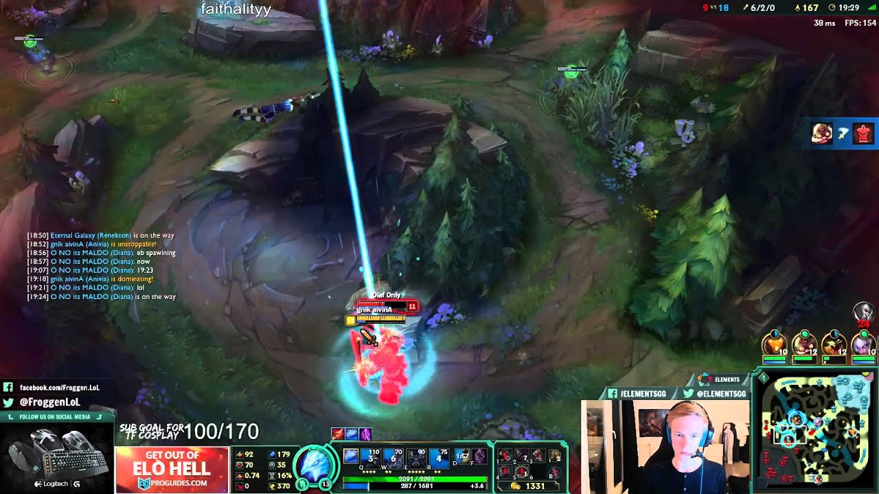 Froggen making teleport plays with Anivia - League of Legends