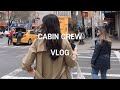 [mok Vlog] 승무원 브이로그 /장거리비행 출근부터 퇴근까지 / 뉴욕 레이오버/Sara beth’s에서 브런치/블루보틀