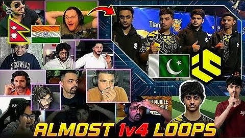 Streamer Reaction🥶 Falak 1v3 !!!!! 😤🥵 on Loops 😨 PMGC 2025 #viral 