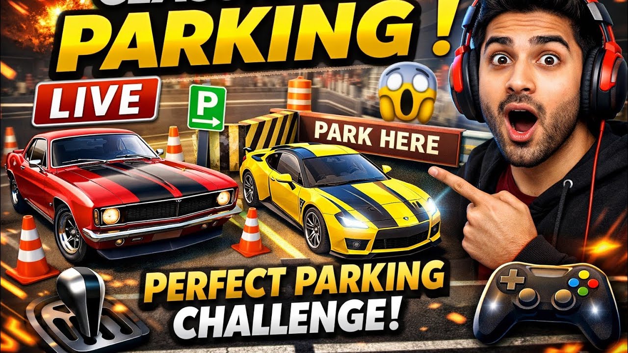 🚗 Classic Car Parking Live 🔥 | Perfect Parking Challenge 😱 | Realistic Car Game Gameplay 🎮